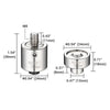 Yescom Hand Press Grommet Die Replacement - Choice of Size #0, #2, #4