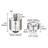 Yescom Hand Press Grommet Die Replacement - Choice of Size #0, #2, #4