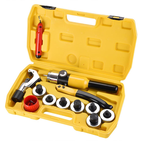 Yescom Hydraulic Tube Expander Pipe Expanding Tool 7Heads(3/8 to 1 1/8) Image
