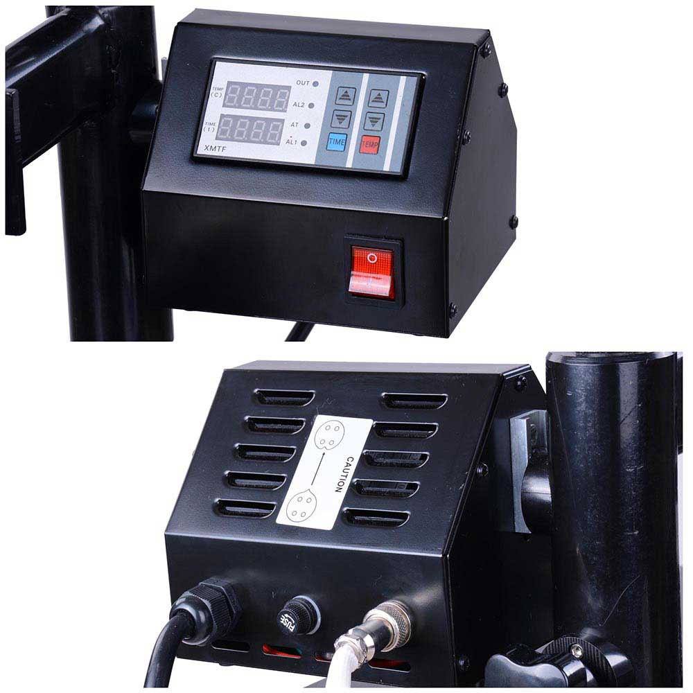 Yescom Digital Heat Press Sublimation Transfer Machine 8in1 12x15 Black Image