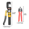 Yescom Hydraulic Cable Terminal Wire Crimping Tool 10-Ton 9pcs