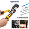 Yescom Hydraulic Cable Terminal Wire Crimping Tool 10-Ton 9pcs