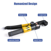 Yescom Hydraulic Cable Terminal Wire Crimping Tool 10-Ton 9pcs Image