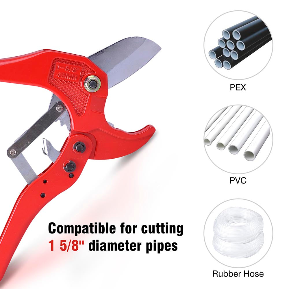 Yescom PEX Pipe Cutter for 1-5/8" PVC Tube & Rubber Hoses Image