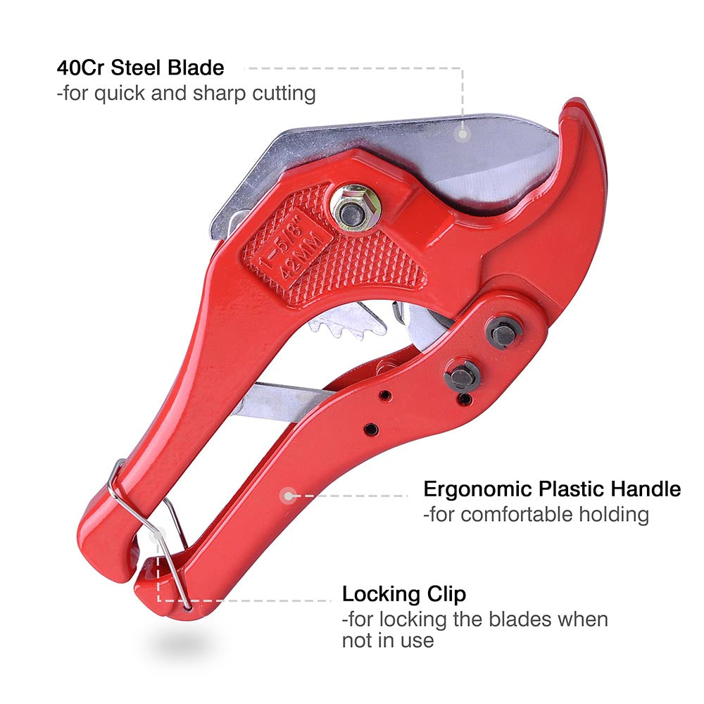 Yescom PEX Pipe Cutter for 1-5/8" PVC Tube & Rubber Hoses Image