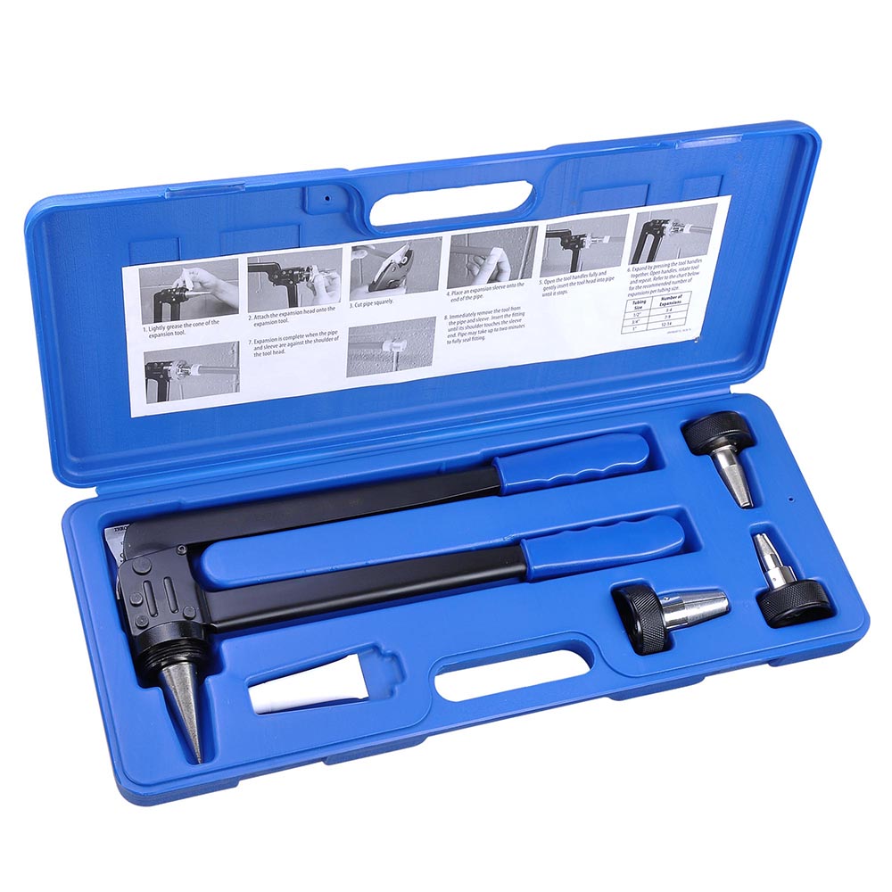 Yescom Pipe Pex Expanding Tool Kit with 1/2" 3/4" 1" Head ASTM F1960 Image