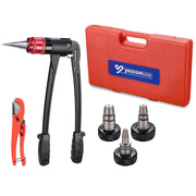 Yescom Auto Rotate PEX-A Expansion Tool with Tubing Cutter & Head, 3-Head Set Image