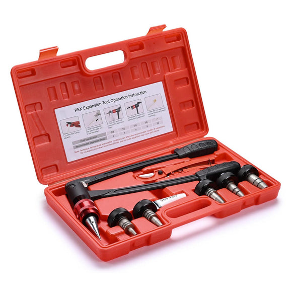 Yescom Auto Rotate PEX-A Expansion Tool with Tubing Cutter & Head Image