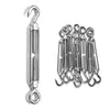 Yescom 1/4" x 4" Wire Cable Turnbuckle Hook & Eye Stainless Steel