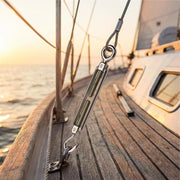 Yescom 1/4" x 4" Wire Cable Turnbuckle Hook & Eye Stainless Steel Image