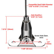 Yescom Adjustable Wire Gripper with Hinged Mount for 1-2mm Cable 20ct. Image