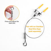 Yescom Adjustable Q-Hanger Hooks with Buckles for 1-1.5mm Wire Cable 20ct. Image