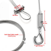 Yescom Inflatable Mirror Ball Hanging Kit (30ft 304 SS Cable & Hangers) Image