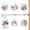 Yescom Wire Cable Clamp Stainless Steel 18ct.