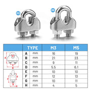 Yescom Wire Cable Clamp Stainless Steel 18ct. Image