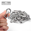 Yescom 304 Stainless Steel Wire Cable Spring Snap Hook Carabiners