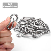 Yescom 304 Stainless Steel Wire Cable Spring Snap Hook Carabiners Image