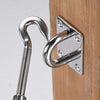 Yescom Stainless Steel Eye Plate U Hooks 6ct.
