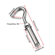 Yescom Stainless Steel Expansion Bolts for Concrete 6ct., M8 1/8in Image