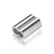 Yescom Wire Cable Aluminum Crimping Sleeve for 3/16" 100ct. Image