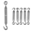 Yescom M10 6" Hook & Eye Turnbuckle Stainless Steel for 3/16" Cable