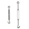Yescom M10 6" Hook & Eye Turnbuckle Stainless Steel for 3/16" Cable