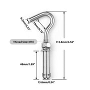Yescom Stainless Steel Expansion Bolts for Concrete 6ct., M10 3/16in Image