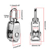 Yescom M15 Wire Cable Pulley Stainless Steel w/ Swivel Eye 6ct.