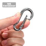Yescom 304 Stainless Steel Wire Cable Spring Snap Hook Carabiners Image