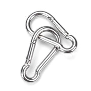 Yescom 304 Stainless Steel Wire Cable Spring Snap Hook Carabiners Image