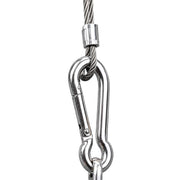 Yescom 304 Stainless Steel Wire Cable Spring Snap Hook Carabiners Image