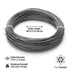 Yescom 1.5mm Wire Rope Type 304 Stainless Steel, 7x7, 1/16"x100'