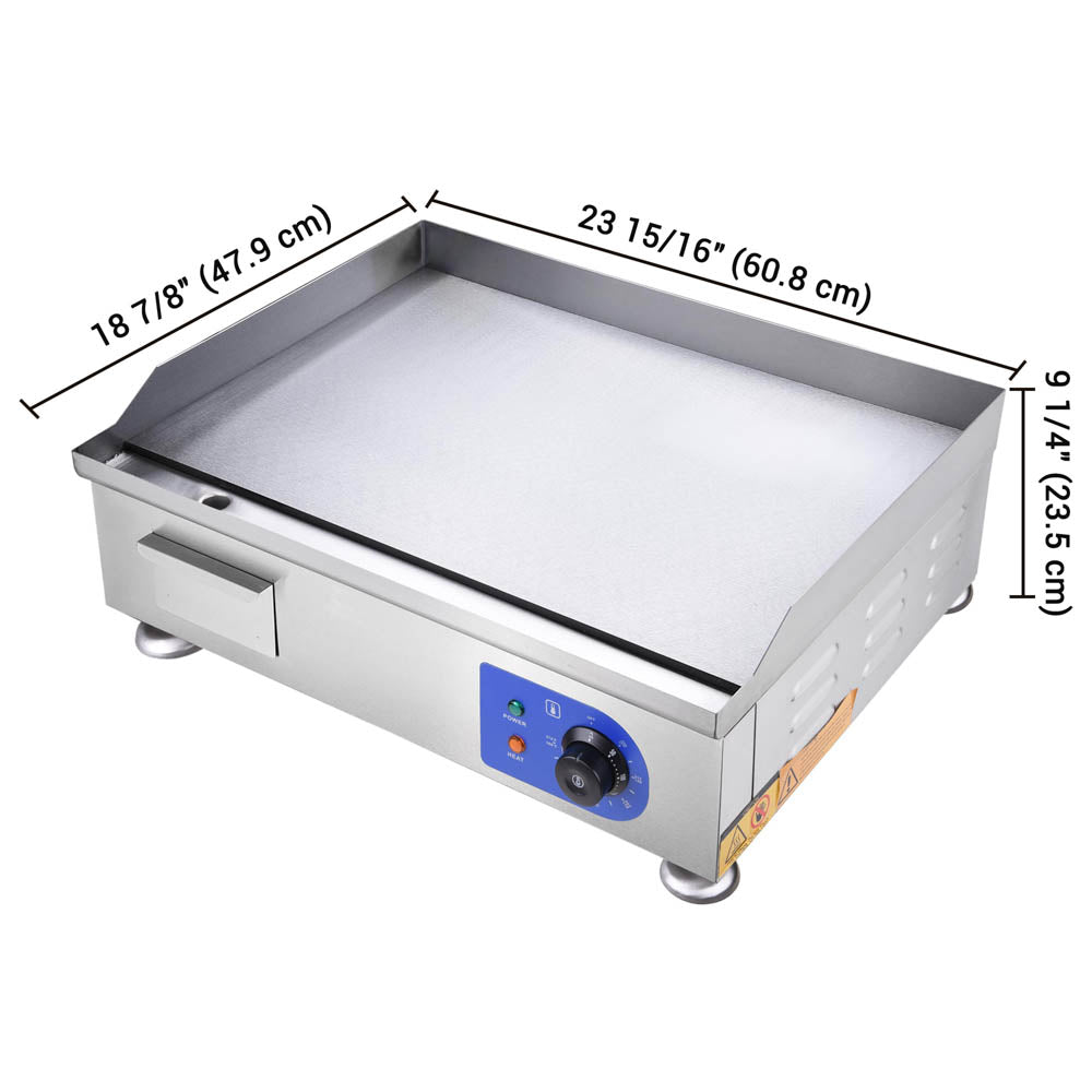Yescom Electric Countertop Griddle Flat Grill 24in 2500W Image