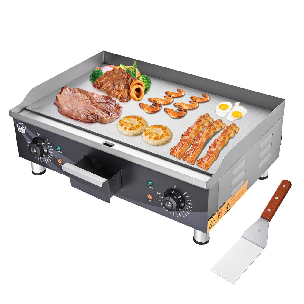 Electric Countertop Griddle Flat Grill 24in 3500W