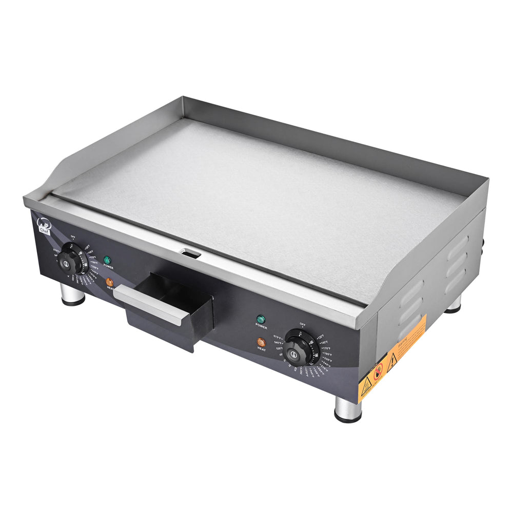 Electric Countertop Griddle Flat Grill 24in 3500W