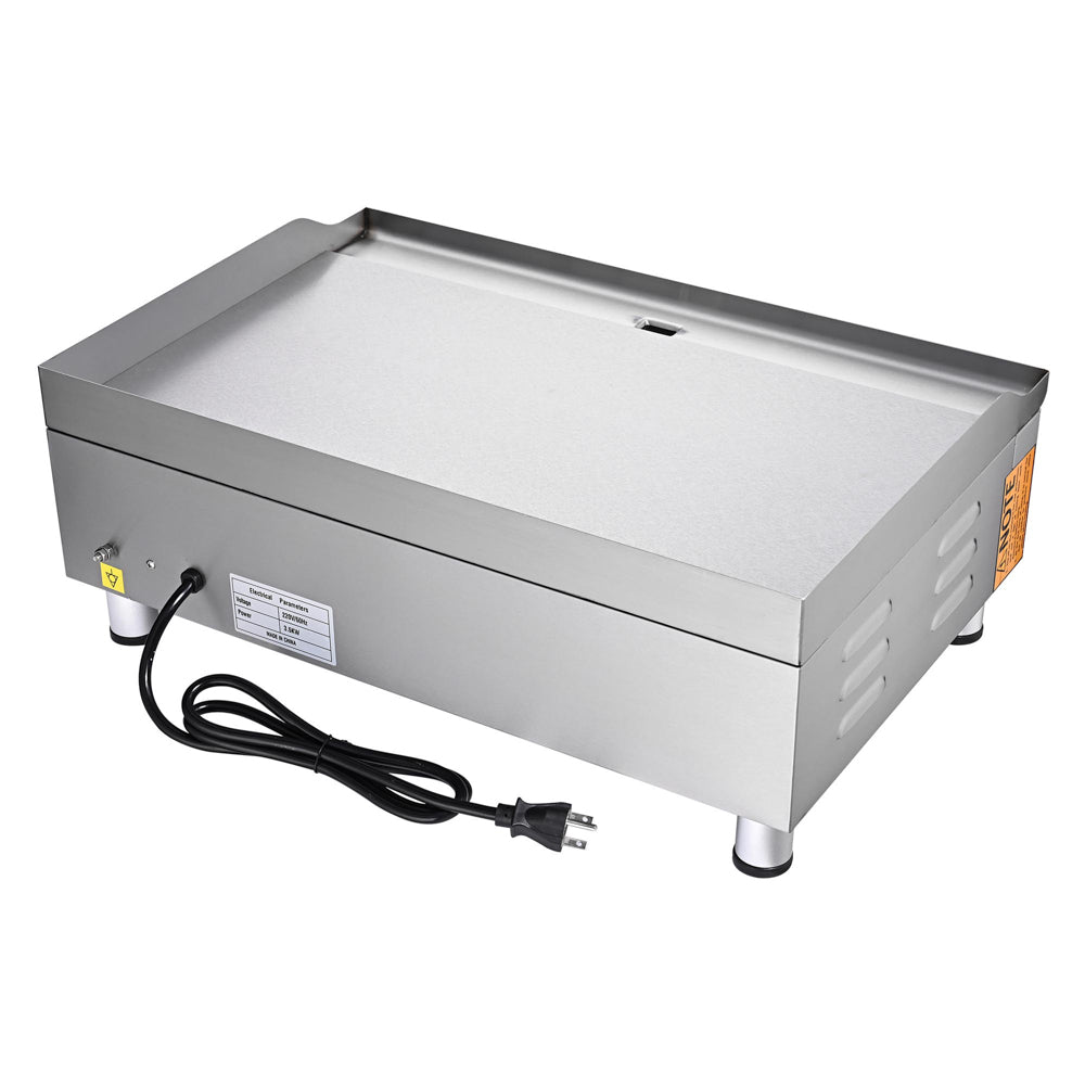 Electric Countertop Griddle Flat Grill 24in 3500W