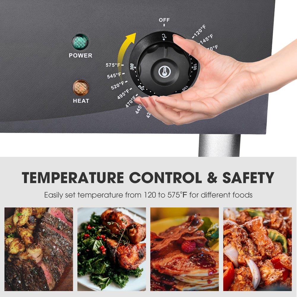 Electric Countertop Griddle Flat Grill 24in 3500W