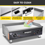 Yescom Electric Countertop Griddle Flat Grill 24in 3500W Image