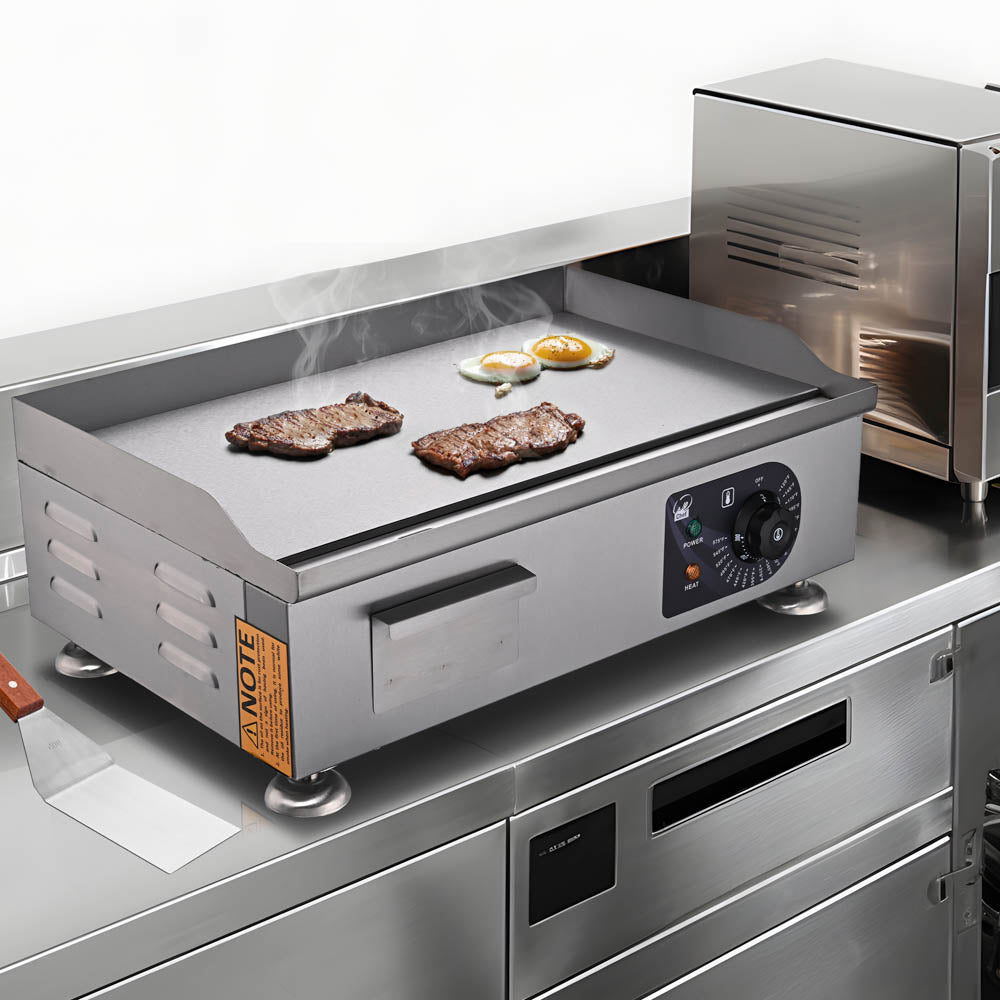 Yescom Electric Griddle with Lid Flat Top Grill 22in 3000W Image