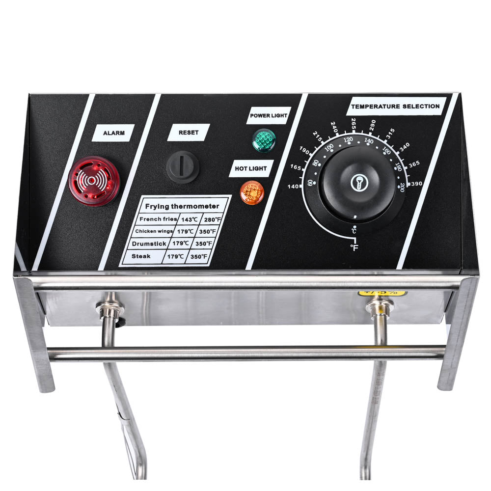 Yescom Stainless Steel Electric Countertop Fat Deep Fryer 12L Image