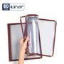 Yescom 8.5x11 Menu Covers Cafe Restaurant Red, Book Style 6-View 60ct/pk Image