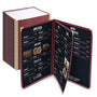 Yescom 8.5x11 Menu Covers Cafe Restaurant Red, Book Style 6-View 30ct/pk Image