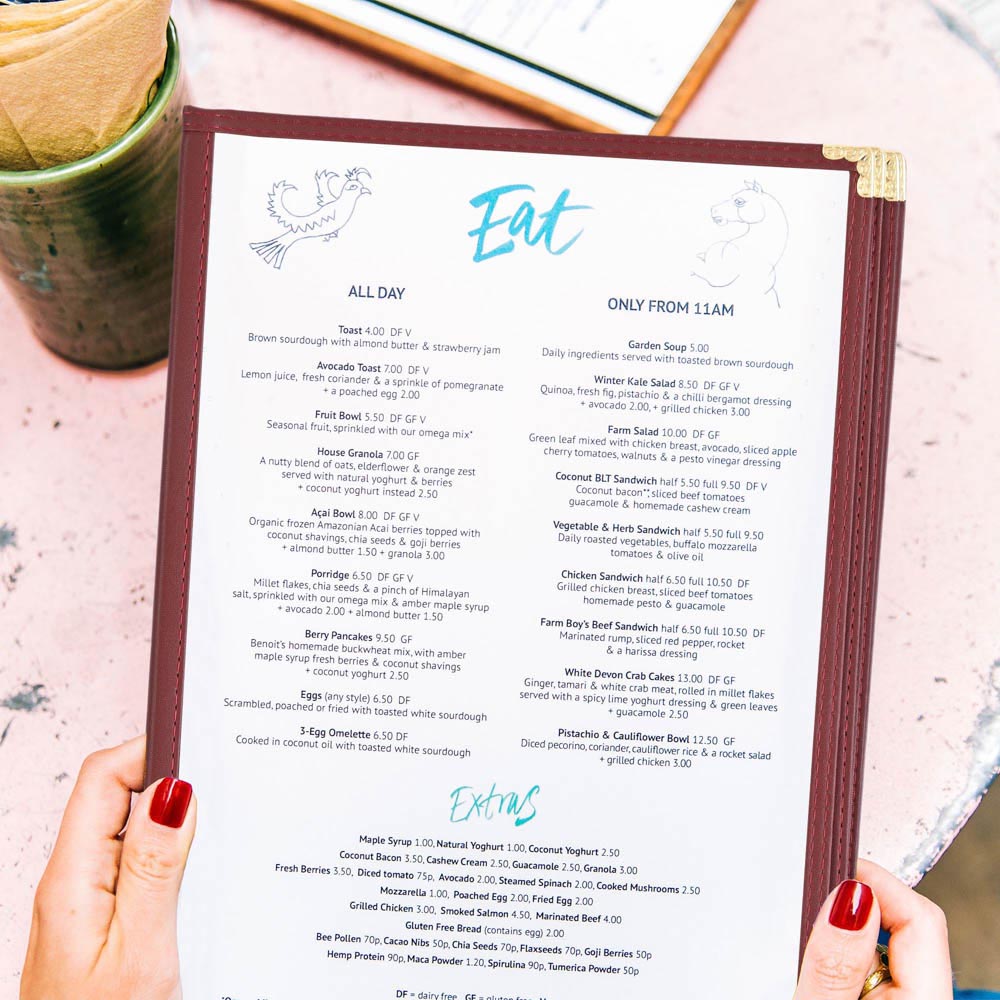 Yescom 8.5x11 Menu Covers Cafe Restaurant Red Image