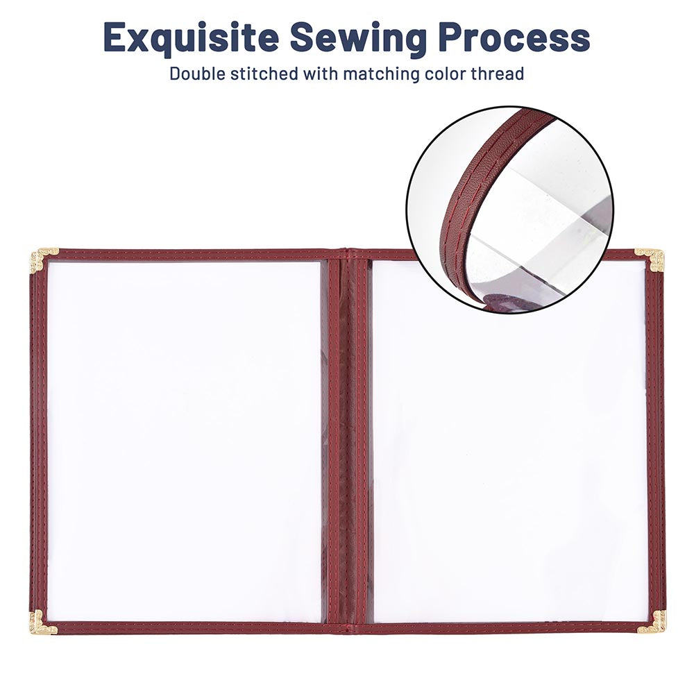 Yescom 8.5x11 Menu Covers Cafe Restaurant Red Image