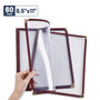 Yescom 8.5x11 Menu Covers Cafe Restaurant Red, Book Style 4-View 60ct/pk Image