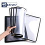 Yescom 8.5x14 Menu Covers Cafe Restaurant Black, Book Style 10-View 40ct/pk Image