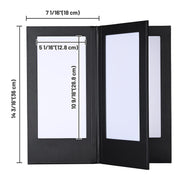 Yescom LED Menu Cover Backlit Menu Holder, 5.5x11in Book Style 4-View 1ct/pk Image