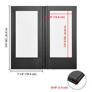 Yescom LED Menu Cover Backlit Menu Holder, 5.5x11in Book Style 2-View 1ct/pk Image