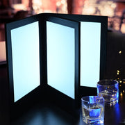 Yescom LED Back Lit Menu Holder 8.5x11in, Book Style 4-View 1ct/pk Image