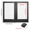 Yescom Personalized Menu Covers LED Menu Cover Dual Page 8.5x14in Set(5)